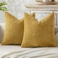 thumbnail image 2 of Farmhouse Pillow Covers 18x18 - Soft Chenille Decorative Couch Throw Covers, Square Accent Pillowcases for Sofa Bedroom Living Room, Neutral Boho Home Decor, 2 of 9