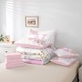 thumbnail image 4 of Erosebridal Initial Letter V Bedding Sets King Size, Romantic Rose Bedding Accessories, Girly Fairy Decor, Reversible 7-Piece, 4 of 5