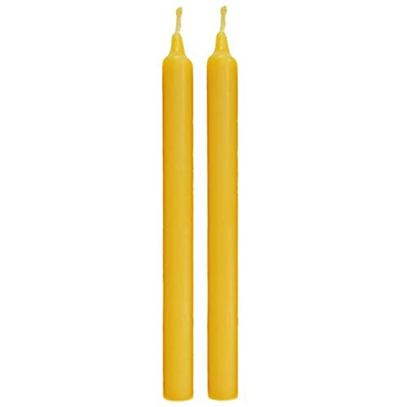 100 Beeswax Tapers Candles 75 Inches Tall 34 Inch Diameter Set of 2