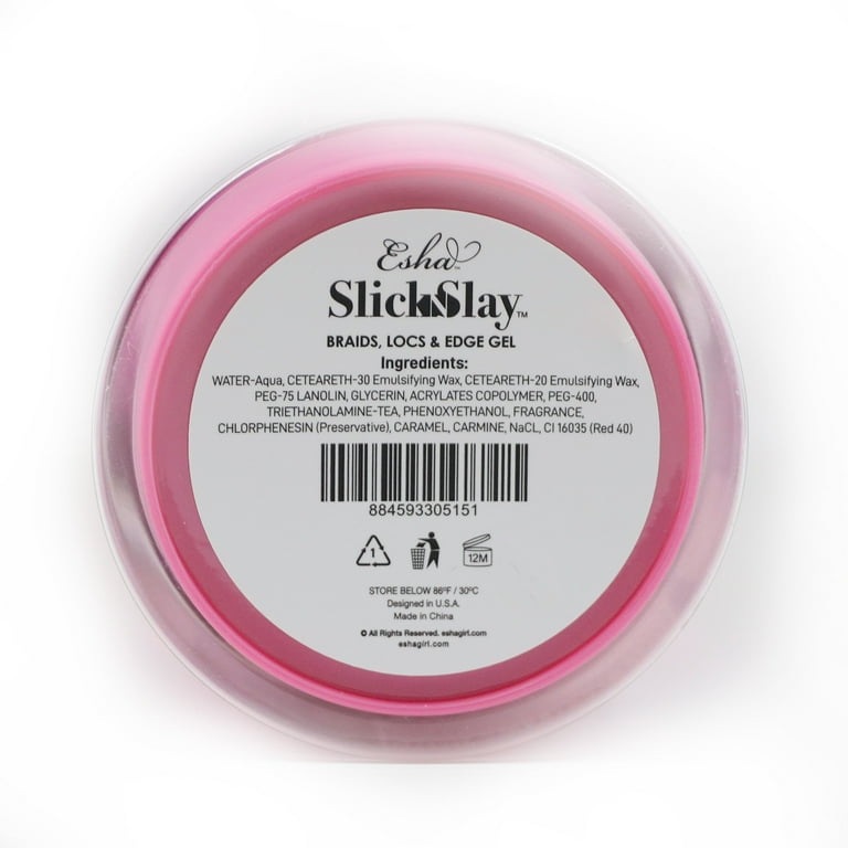 Esha Slick N Slay Gel, 2-in-1 Extreme Hold, Frizz Control, Braids