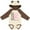 Natural & Brown w Ears, variant on Inktastic Breast Cancer Awareness- Fight, care, cure Boys or Girls Long Sleeve Baby Bodysuit