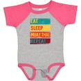 thumbnail image 3 of Inktastic Eat Sleep Muay Thai Repeat Boys or Girls Baby Bodysuit, 3 of 5