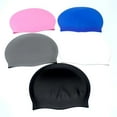 thumbnail image 6 of Swimming Cap Silicone Waterproof Swimming Cap Flat Ear Protection Cap Solid Colour Plain Men's and Women's Swimming Cap Child, 6 of 10