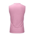 thumbnail image 6 of Jinhomg Mens Casual Henley Tank Top Sleeveless Button Down Workout Shirt with Chest Pocket Soft Summer Gym Muscle Tee for Men Pink,XL, 6 of 7