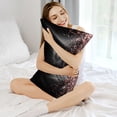 thumbnail image 3 of KLL Rose Gold Glitter1 Pattern Silk Pillowcase for Hair and Skin Standard Size 20"X 30" Soft Breathable Pillow Covers for Sleeping, 3 of 7
