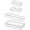 thumbnail image 1 of QUMIIRITY 5Pcs Drawer Organiser Trays for Kitchen and Office 12x6x2in, 1 of 8