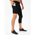 thumbnail image 4 of Pantalones cortos de hombre Mallas de una pierna para hombre para baloncesto bolsillos laterales entrenamiento físico medias de una sola pierna, 4 of 7