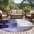 thumbnail image 4 of Round Rugs 5Ft, Purple Gray Round Area Rug Washable Indoor Throw Carpet, Modern Oil Painted Art Abstract Geometric Soft Non Slip Circle Rug for Cabinet Bathroom Home Decor Aesthetic, 4 of 8