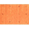 thumbnail image 1 of Ahgly Company Indoor Rectangle Abstract Orange Contemporary Area Rugs, 4' x 6', 1 of 1