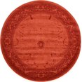 thumbnail image 5 of Unique Loom Tapis Botanique la Jolla 8' x 8' Rond Orange/Burgundy, 5 of 5