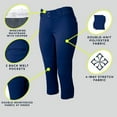 thumbnail image 2 of Wire2wire Women's Tournament Knicker Fastpitch Softball Pant White L, 2 of 9