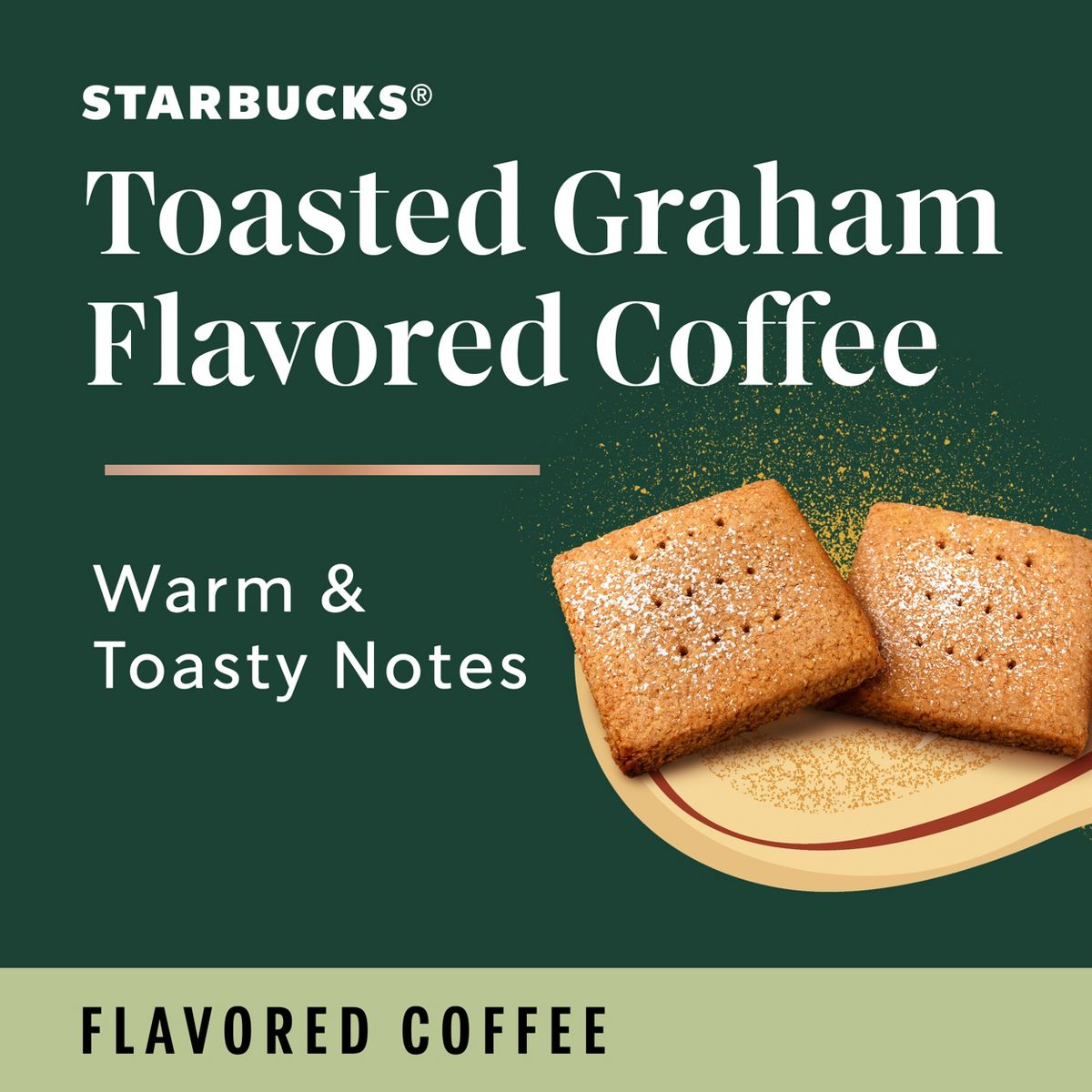 2X - Starbucks Keurig Toasted Graham Flavored Light Roast Coffee Pods - 22 K-Cups