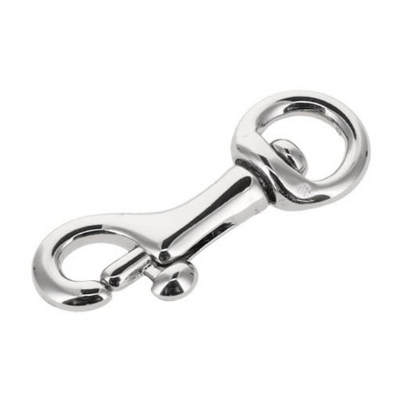45 1/4" Nickel Plate, Swivel Bolt Snap, Solid Brass-LL