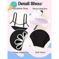 thumbnail image 3 of Usaibhir Girl's Solid Cut Out Sleeveless One Piece Swimsuit Bathing Suits Swimwear Beachwear for Kids 7-14 Years, 3 of 11