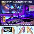 thumbnail image 4 of Switch Controller for N-Switch,Wireless Controllers (L/R) With LED Support Vibration/WakeUp Function/Motion Control Purple,Yellow, 4 of 7