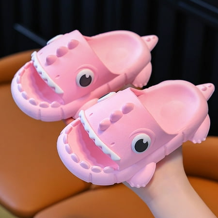 

Omagie Boys And Girls Sandals Comfortable Shower Non-Slip Slippers Cartoon Dinosaur Family Slippers For Children