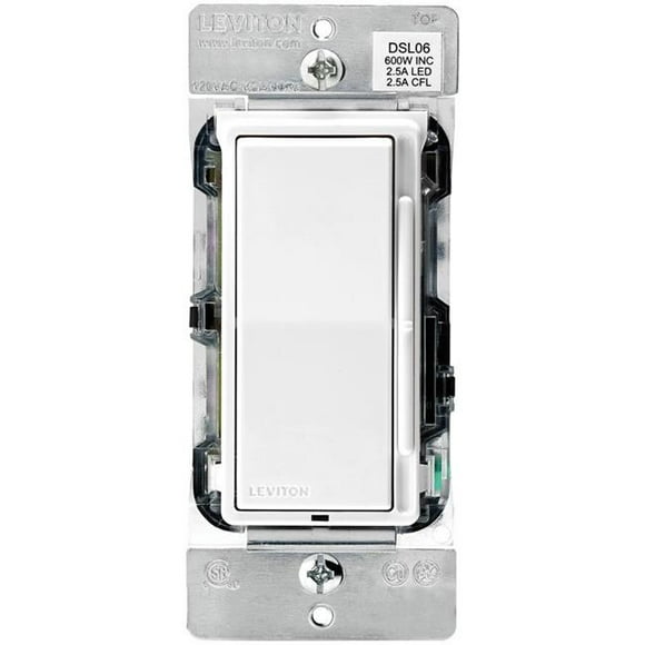 Leviton Mfg R00-DSL06-1LM 3 Way Side Pole Slide Dimmer