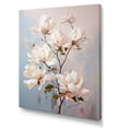 thumbnail image 2 of Designart "Blooming Flowers In Beige And Green Magnolias I" Magnolias Canvas Wall Art, 2 of 7