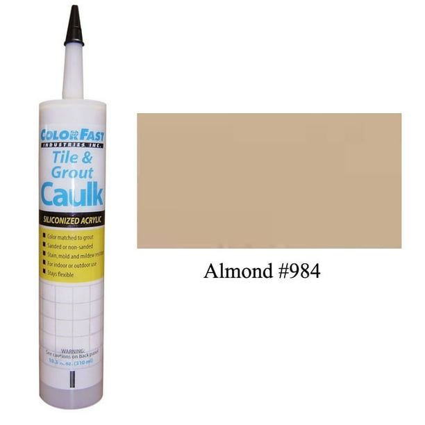 ColorFast Latex Colored Caulk TEC Color Line Almond Sanded Walmart