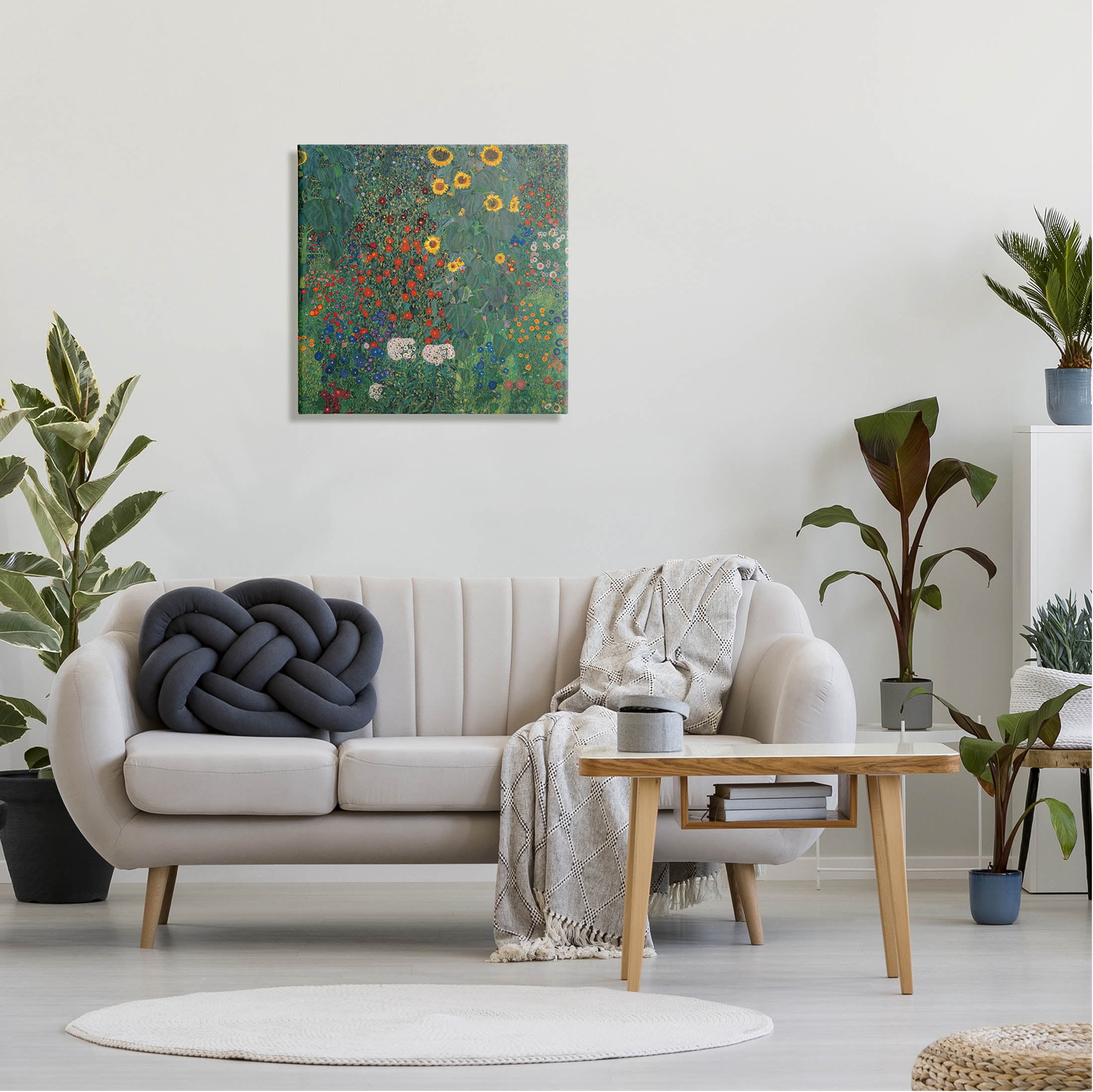 Stupell Industries Modern Flower Garden Collage Graphic Art Gallery Wrapped Canvas Print Wall Art, Design by Gustav Klimt