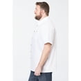 thumbnail image 4 of KingSize Men's Big & Tall Solid Wrinkle-Resistant Short Sleeve Button Down, 4 of 5