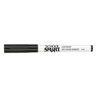School Smart Non-Toxic Quick-drying Water Resistant Permanent Marker, 1.0 mm Fine Tip, Black, Pack of 48