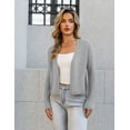 thumbnail image 4 of FOLUNSI Women's Long Sleeve Cropped Cardigans Sweaters Jackets Open Front Short Shrugs for Dresses, 4 of 10