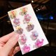 thumbnail image 3 of 10 piezas Pendientes para niños con clip para la oreja sin perforaciones Pendientes de flores lindas de princesa Joyería de pasarela de moda, 3 of 4