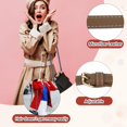 thumbnail image 6 of Leather Purse Straps [2Pcs] - 51.2 Inch Adjustable Straps Replacement for Handbags Use for Purse & Crossbody Bag & Handbag - [Khaki & Gold], 6 of 6