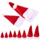 thumbnail image 3 of EeaseMX 12 piezas de adorables adornos navideños con forma de gorro de Papá Noel y mini tapas para botellas de Navidad en rojo, 3 of 8