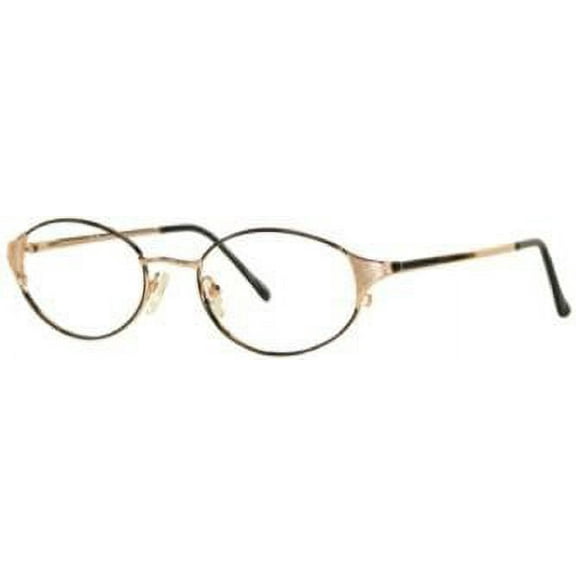 Gabriela Womens Eyeglasses Gold & Demi Amber Frames