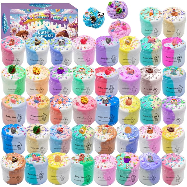 Kit de limo de mantequilla con 42 limos y 24 ingredientes para niños mayores de 6 años