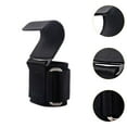 thumbnail image 6 of yotijay Fitness Weight Lifting Hook Padded Wrist Straps for Shrugs Powerlifting Rows Black, 6 of 8