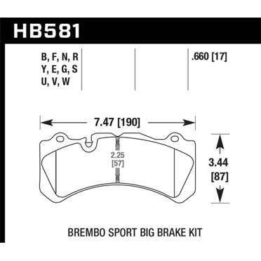 Hawk Wilwood Dynapro Narrow Mount/NDL/Radial Mount Billet DTC-60 Race Brake Pads