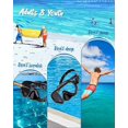 thumbnail image 4 of Adult Diving Mask, Tempered Glass Adult Diving Mask, Waterproof Swimming Goggles with Nose Cover, 4 of 5