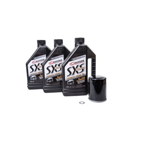 4-Stroke Oil Change Kit Maxima SXS Full Synthetic 5W-50 for Polaris RANGER RZR PRO 4 XP 1000 Premium 2020