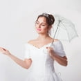 thumbnail image 4 of Gongc Lace Umbrella Scene Props Lace Parasol Umbrella for Wedding Stage Performance Photography, 4 of 4