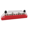 thumbnail image 2 of Barras colectoras, 6 tornillos profesionales, 30 V CA CC Premium, bloque de distribución de 10 terminales para barco, autobús, yat, 2 of 9