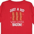 thumbnail image 4 of Inktastic Just a Kid Who Loves Bacon Boys or Girls Long Sleeve Toddler T-Shirt, 4 of 5