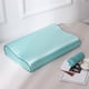 thumbnail image 1 of Funda de Almohada de Satén de Seda con Cremallera para El Cuidado Del Cabello y La Piel, 60 X 40 Cm, Refrescante, para Cabello Rizado, Suave y Transpirable, Ideal para Un Sueño Reparador, Color Azul, 1 of 7