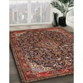 thumbnail image 2 of Ahgly Company Indoor Rectangle Traditional Orange Salmon Pink Medallion Area Rugs, 7' x 9', 2 of 6