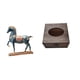 thumbnail image 1 of Elegante caja de pañuelos con escultura de caballo de madera, decoración para sala de estar, escritorio, estantería, baño, coche, organizador para el, 1 of 8