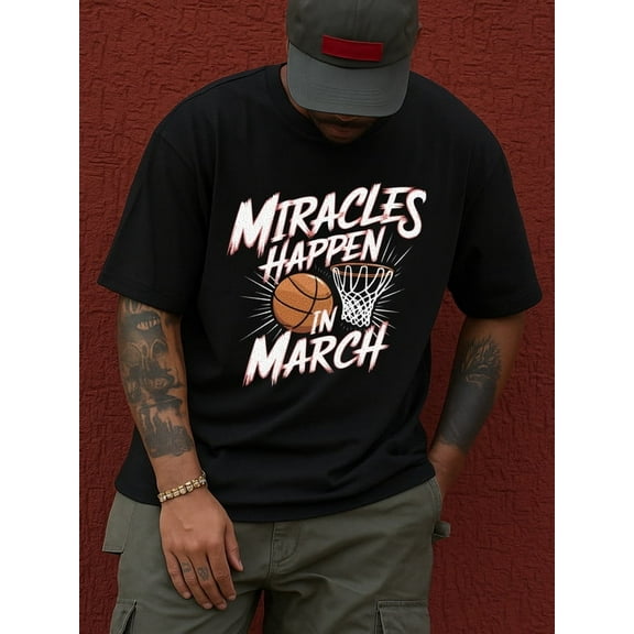 100% cotton March Madness mens black Basic Unisex Shirt Printed tshirts Casual Unisex Shirt Graphic tshirts Retro Unisex Shirt Crewneck tshirts Classic Unisex Shirt Crewneck tshirts