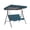 Navy, variant on Garden Swing Covers Waterproof, 3 Seat Swing Replacement Cushions Cover Set, Patio Swings Canopy Replacement for 2-3 Seater, 76 x 49 Outdoor Swing Top Cover with Seat Cover, 210D Oxford Fabric