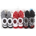 thumbnail image 2 of Hudson Baby Infant Girls Headband and Socks Giftset, Red Houndstooth, One Size, 2 of 5