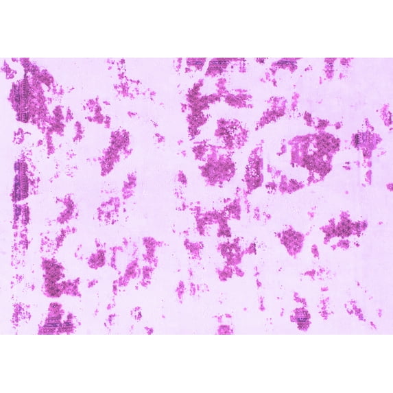 Ahgly Company Indoor Rectangle Abstract Purple Modern Area Rugs, 5' x 8'