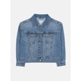 thumbnail image 2 of Wonder Nation Girls Denim Trucker Jacket, Sizes 4-18 & Plus, 2 of 5