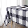 thumbnail image 3 of Checkered Rectangle Tablecloth - Waterproof, Wrinkle Resistant and Washable Gingham Table Cloth Decorative Table Cover for Outdoor, Indoor Party, 160GSM, 3 of 5