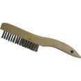 thumbnail image 2 of Klutch Stainless Steel Wire Brush, Wood Handle, 3 x 19 Rows, 12in.L, 2 of 2