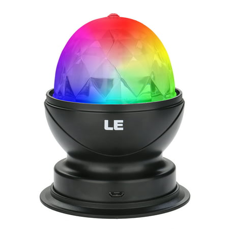 Lighting EVER Multi-Color LED Auto-Rotating Disco Ball Night Light Table Desk Lamp Car